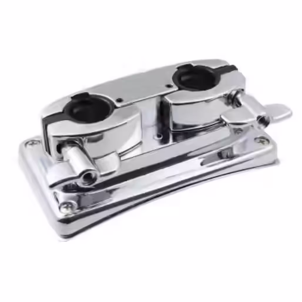 Copper and Tin Double Tom Bracket COPPER AND TIN Bass Drum Top-Mount Bracket High-Density Chrome-Plated Alloy main view audio equipment Kenya