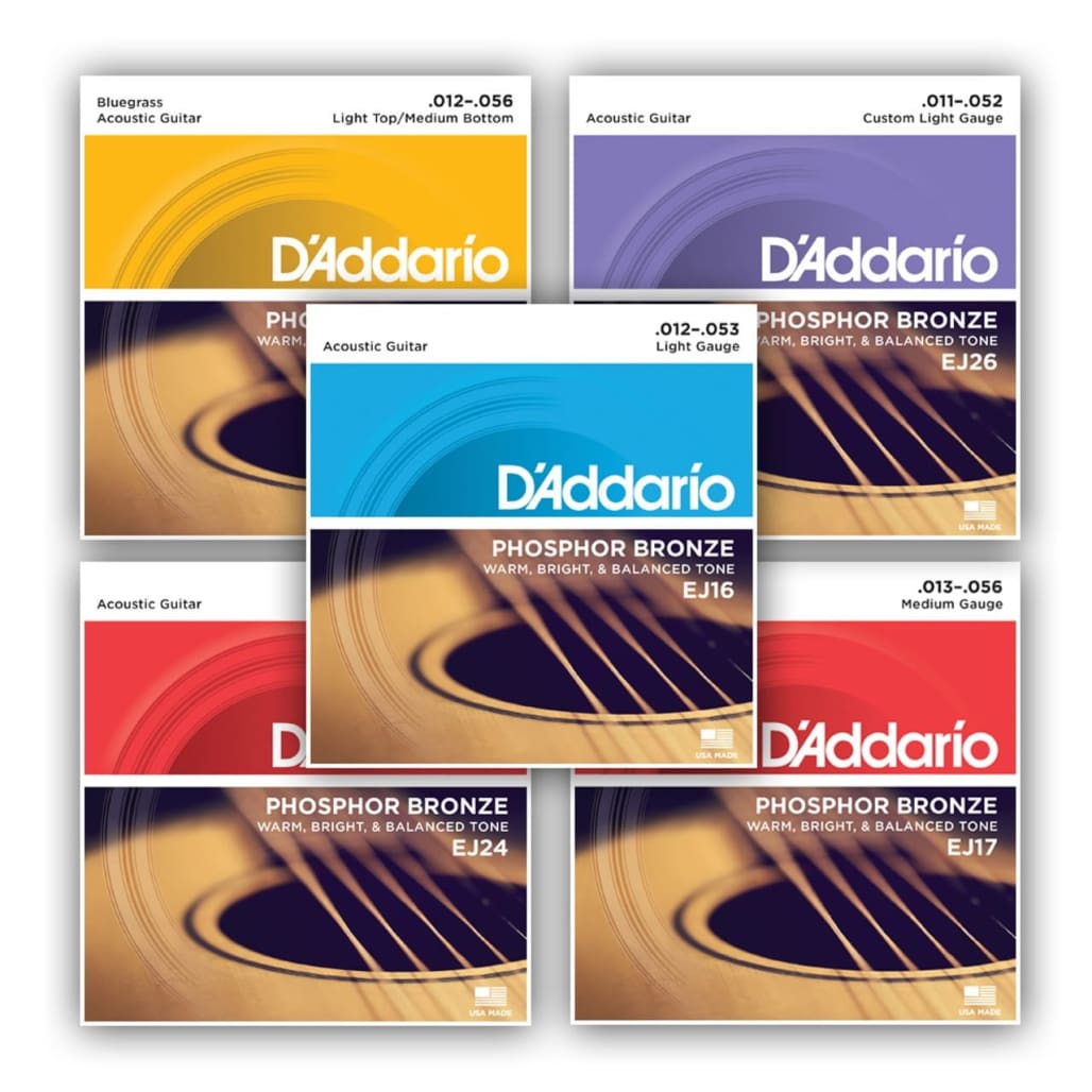 D'Addario Acoustic Guitar Strings D'ADDARIO NY High-Carbon Steel Phosphor Bronze (92% Copper, 8% Tin) main view audio equipment Kenya