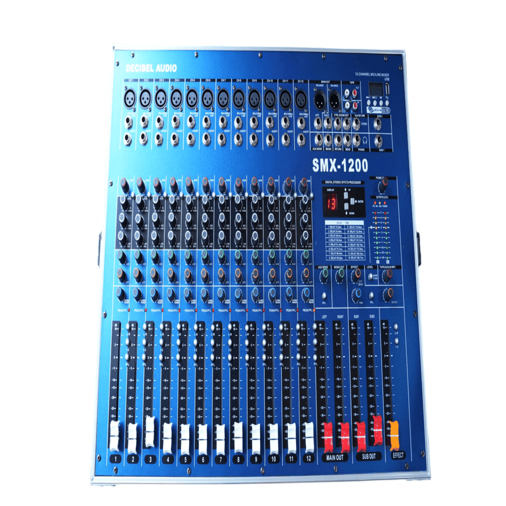 Decibel SMX 1200 Powered Mixing Console DECIBEL Powered Mixers main view audio equipment Kenya