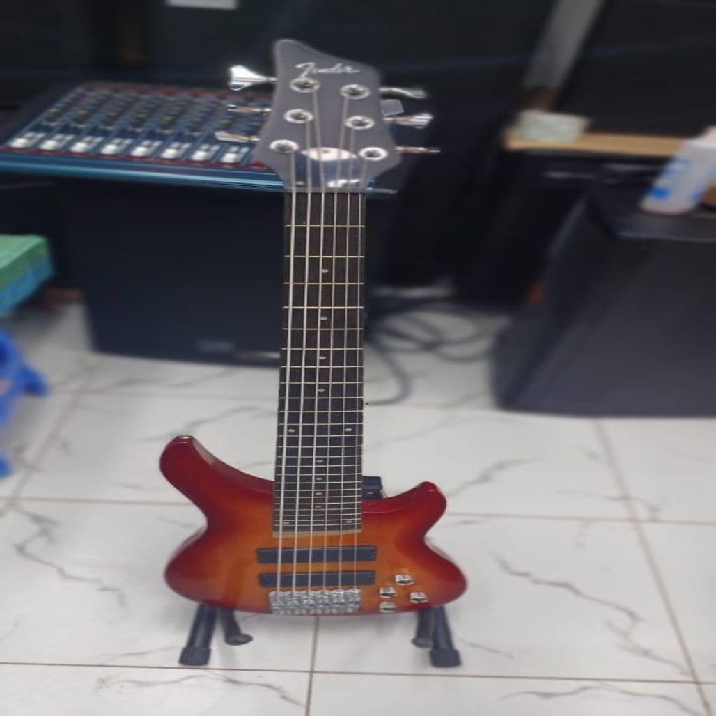Fender 6-String Active Bass Guitar - Image 1