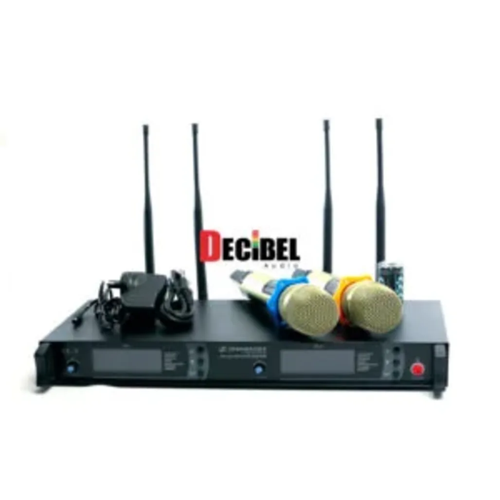 HY EV-TS8002 Dual UHF Wireless Microphone HY PRODUCTS Digital PLL Synthesized IR (Infrared) Channel Sync main view audio equipment Kenya