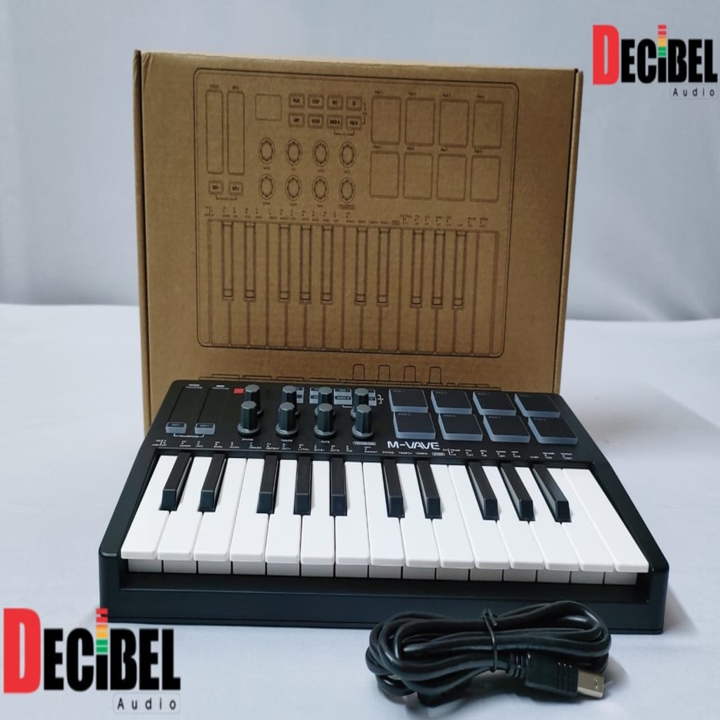 M-Vave SMK-25 MIDI Keyboard Controller M-VAVE USB-C, Wireless Bluetooth 5.0 main view audio equipment Kenya