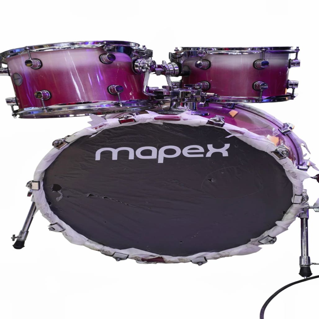 Mapex Professional 5-Piece Acoustic Drum Set MAPEX 7-Ply Poplar/Birch Hybrid Shells Durable High-Gloss Wrapped Finish main view audio equipment Kenya
