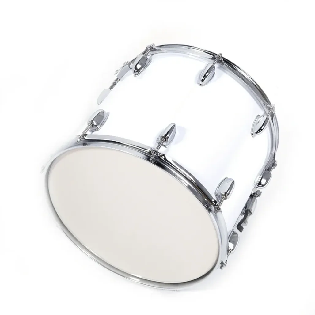 Marching Bass Drum White 16” VOICE OF HEAVEN 16-Inch Diameter x 10-Inch Depth Chrome-Plated Steel Rims main view audio equipment Kenya