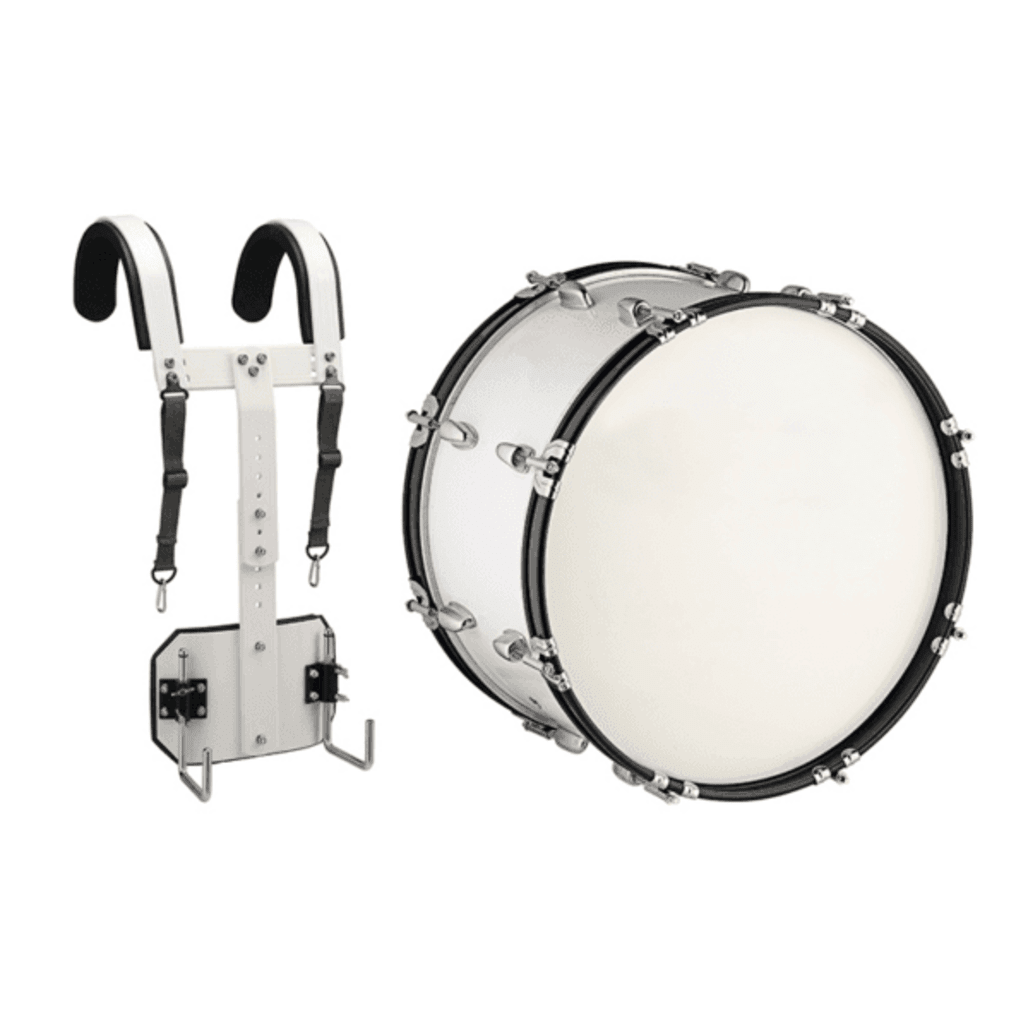 Marching Bass Drum White 26” VOICE OF HEAVEN 7-Ply Select Reinforced Basswood Chrome-Plated Professional Rims main view audio equipment Kenya