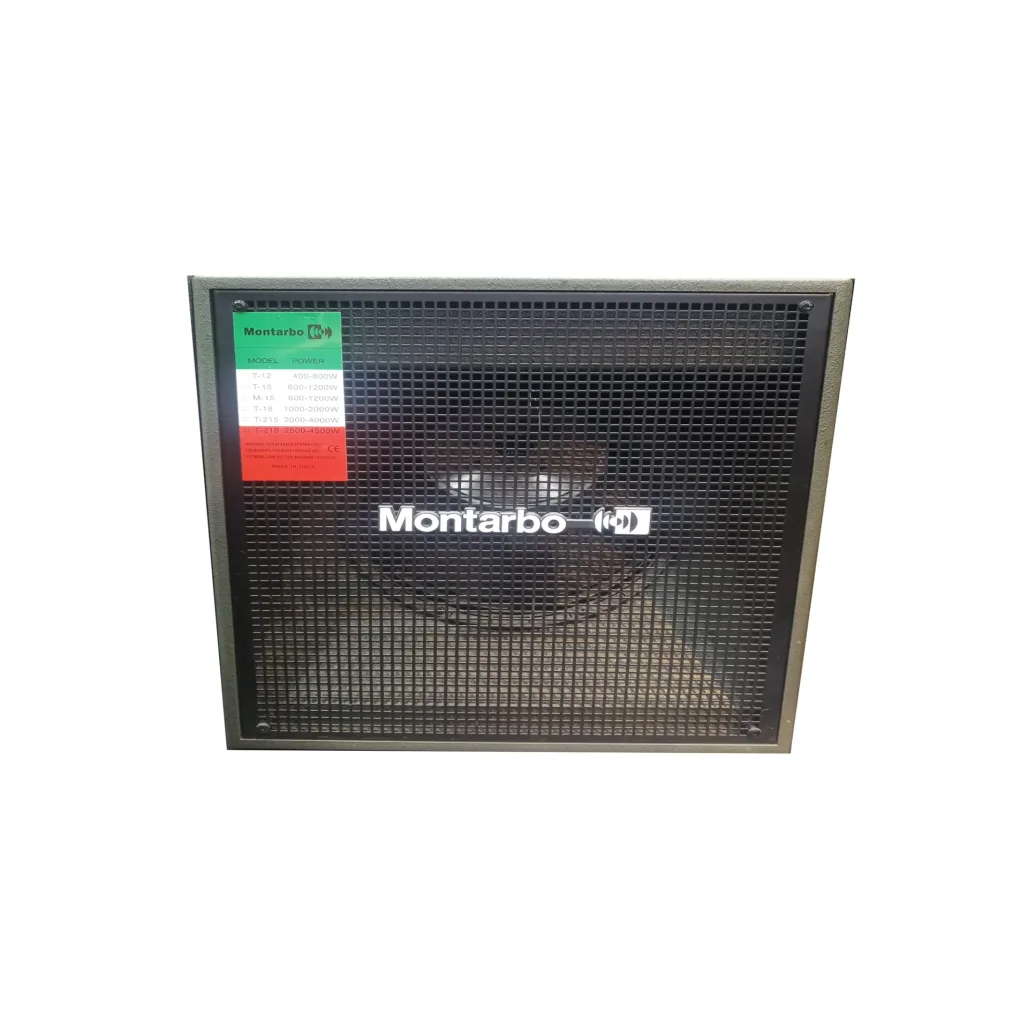 Montarbo T118 18-Inch Passive Subwoofer MONTARBO 18-Inch Long-Excursion Pro Woofer 18mm Birch Plywood with Anti-Scratch Finish main view audio equipment Kenya