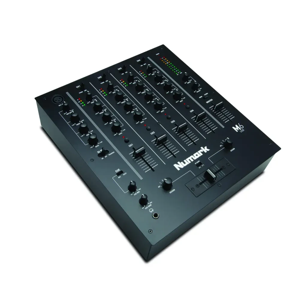 Numark M6 USB 4-Channel DJ Mixer NUMARK 4 Club-Style Audio Channels main view audio equipment Kenya