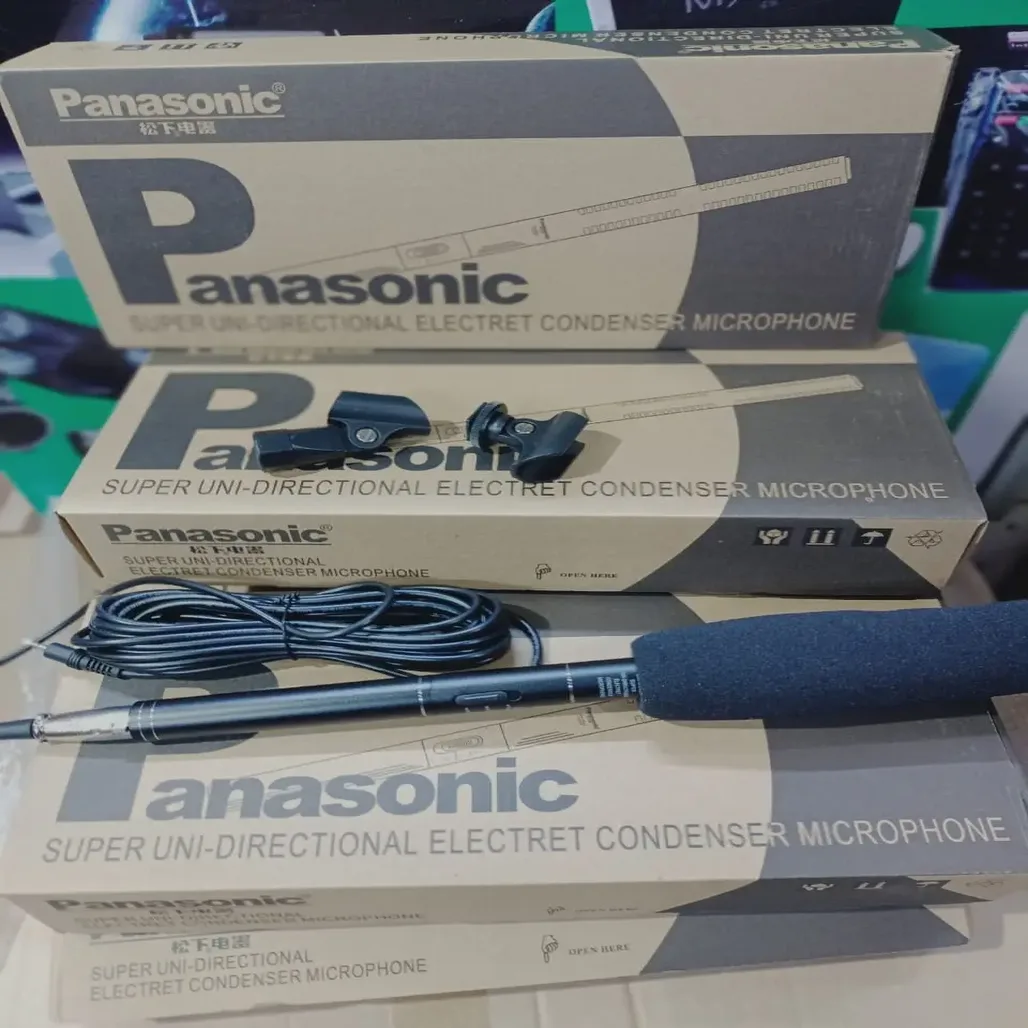 Panasonic Professional Shotgun Mic for DSLR/Camera PANASONIC Lightweight High-Strength Composite/Aluminum Unidirectional Shotgun Condenser main view audio equipment Kenya
