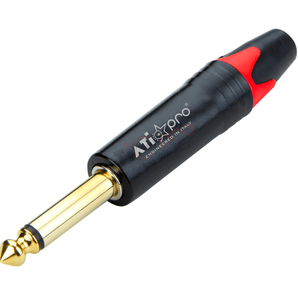 Eclipse Professional 6.35mm Mono Jack Connector – Gold-Tip Jackpin ECLIPSE SOUNDS 6.35mm (1/4-Inch) Mono TS Jack Heavy-Duty Zinc Alloy with Nickel Finish main view audio equipment Kenya