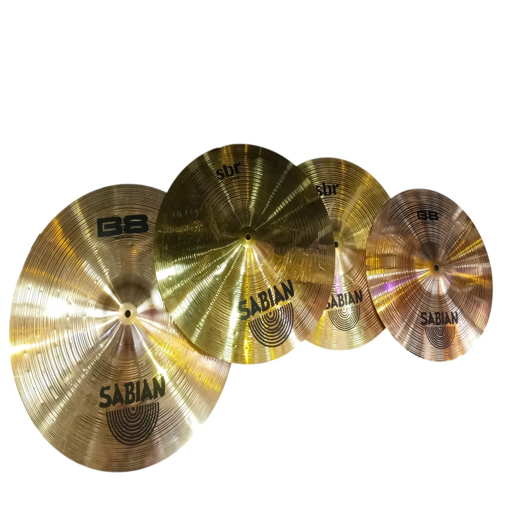 Sabian SBR Performance Pack – Complete Brass Cymbal Set SABIAN Custom-Formulated Sabian Brass for Enhanced Brightness Natural Traditional Finish for Long-Term Kenyan Durability main view audio equipment Kenya