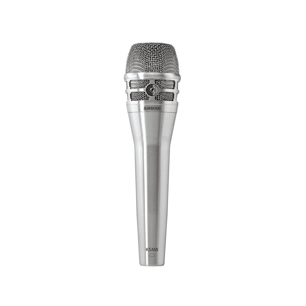 Shure KSM8 Dualdyne Professional Dynamic Vocal Microphone (Silver) - Image 1