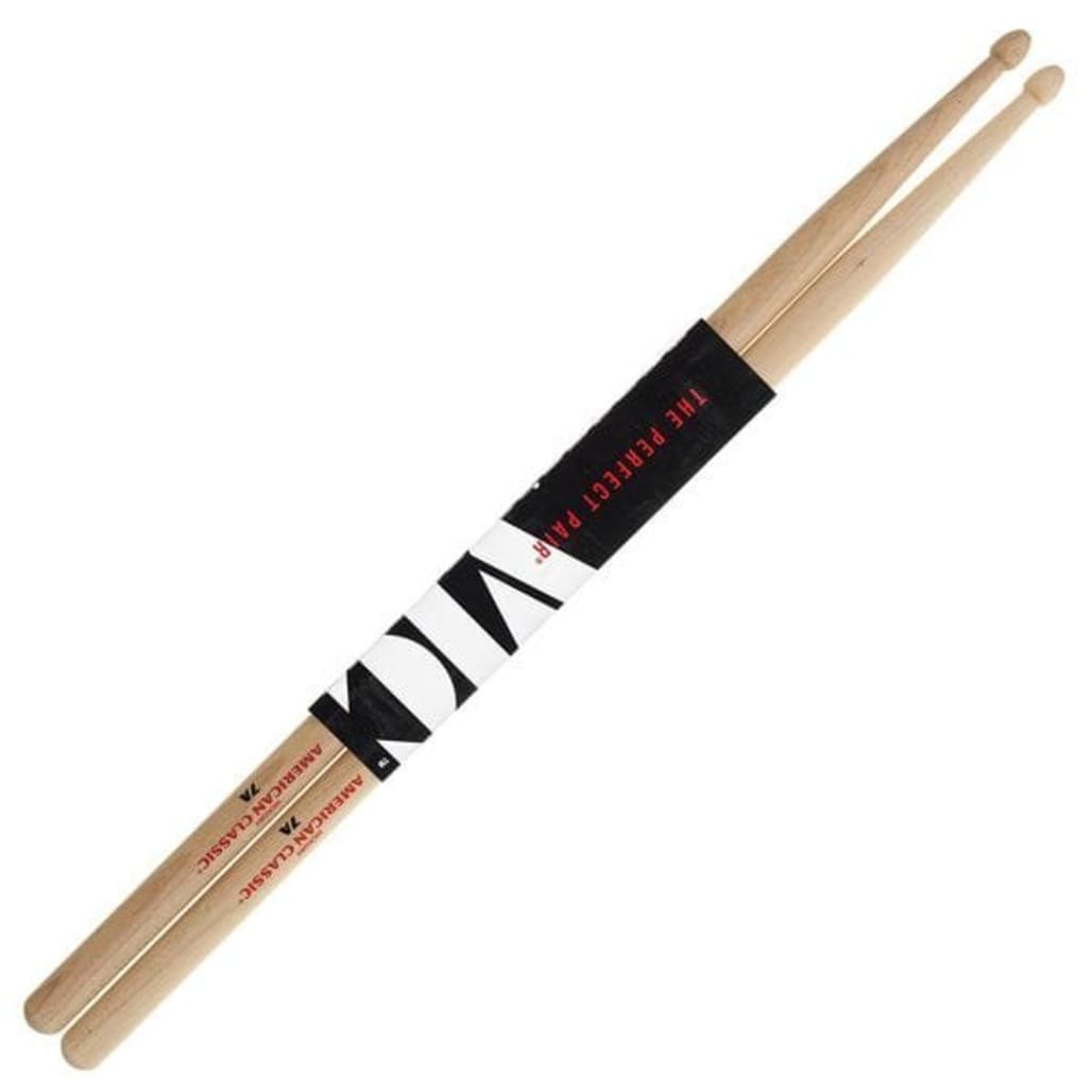 Vic Firth 7A American Classic Lightweight Hickory Drumsticks VIC FIRTH Professional 7A American Classic Lightweight in Nairobi Professional Lacquer Coating for Kenyan Grip Security main view audio equipment Kenya
