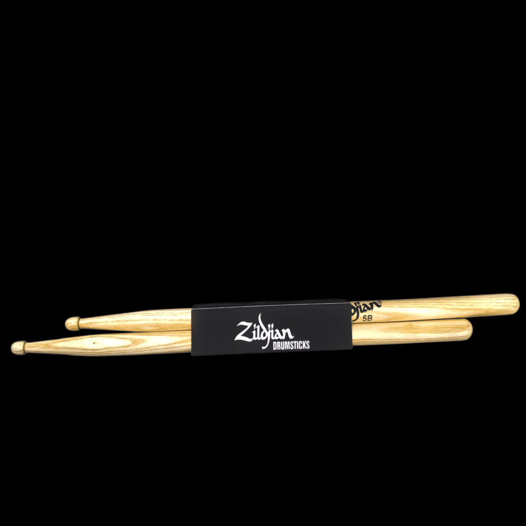 Zildjian 5B Wood Tip Professional Hickory Drumsticks - Image 1