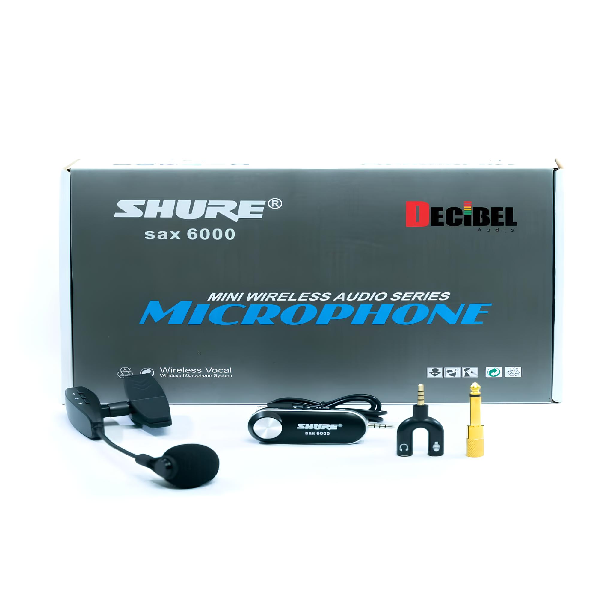 Shure Sax 6000 Professional Clip-on Instrument Microphone SHURE Drum & Instrument Mics 50Hz - 20kHz (Tailored for Brass and Woodwinds) in Kenya Professional Clip-on Electret Condenser Instrument Microphone main view audio equipment Kenya
