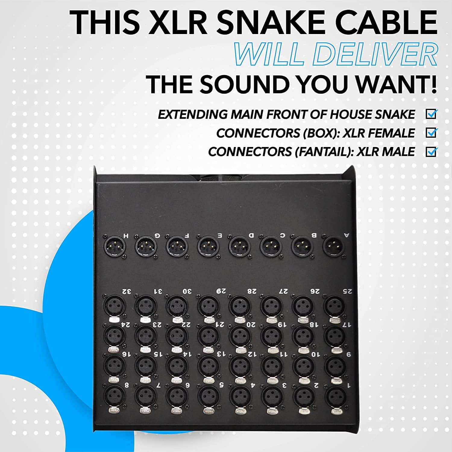 32 Channel Snake Cable 40m - Image 1