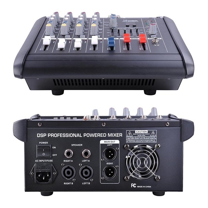 4 channel powered Audio Mixer - Image 1
