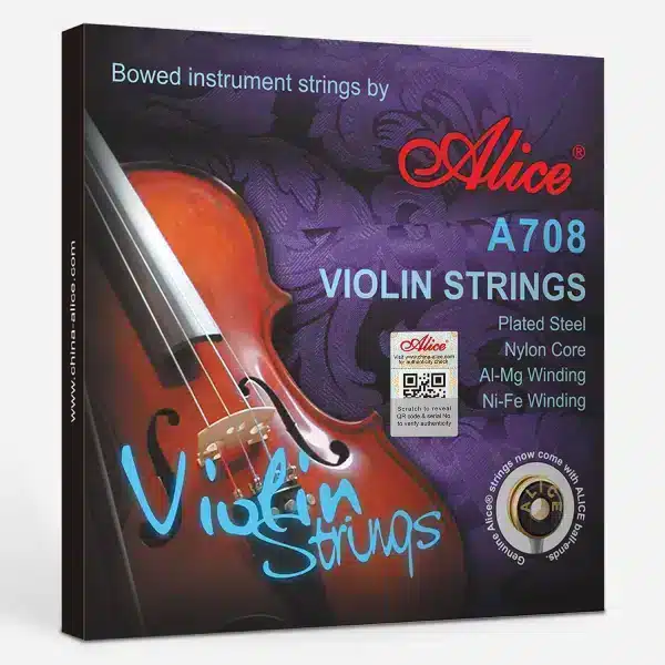 Alice Violin Strings ALICE Aluminum-Magnesium or Silver Alloy Suitable for all 4/4 size violins main view audio equipment Kenya