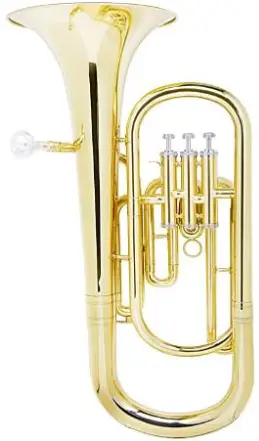 Baritone With Stainless Piston BARITONE Gold Lacquer Medium-Large for easy blowing main view audio equipment Kenya