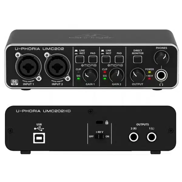 Behringer UMC202HD USB Audio Interface - Image 1