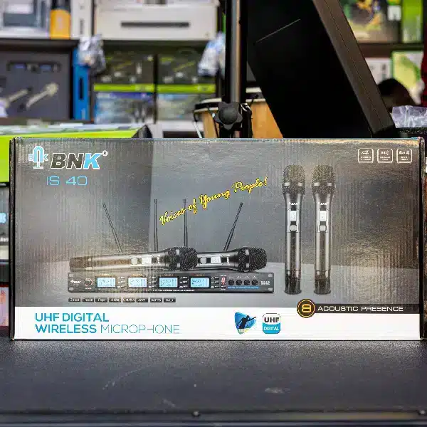 BNK IS 40 UHF Digital Wireless Microphone BNK Quad Handheld Wireless System main view audio equipment Kenya