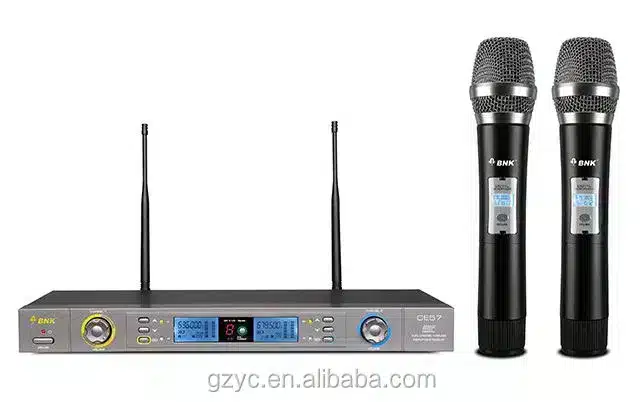 BNK Professional CE7 Wireless Microphone BNK Dual Handheld Wireless System main view audio equipment Kenya