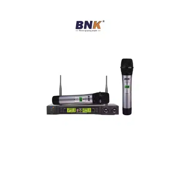 BNK X55 UHF Microphone BNK Dual Handheld Wireless System main view audio equipment Kenya