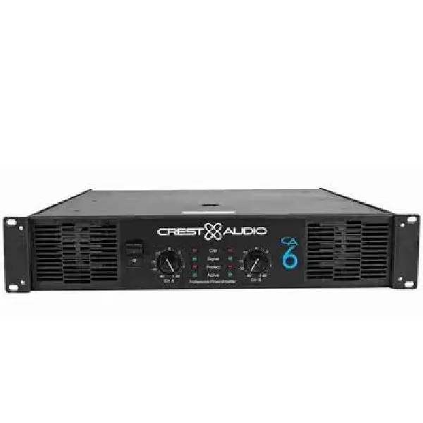 Crest Audio Series CA6 Power Amplifier CREST Compact Professional Power Amplifier Professional black finish main view audio equipment Kenya