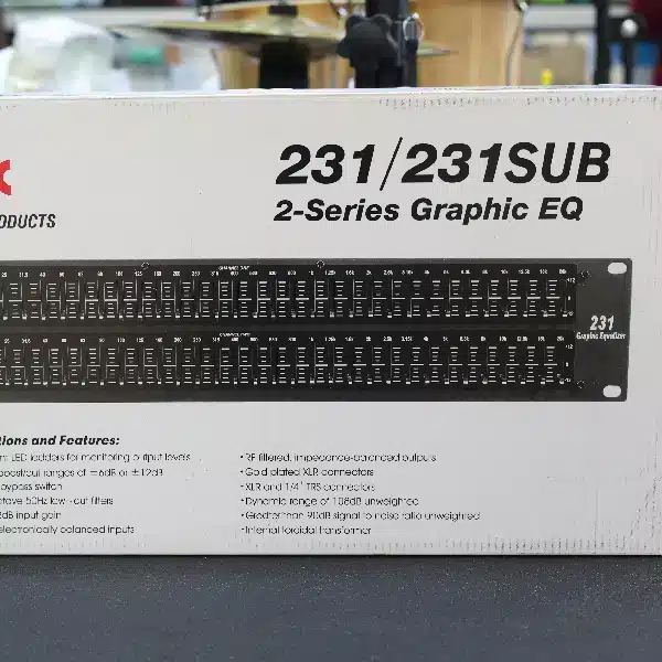 DBX 231/231SUB 2 Series Graphic Equalizer DBX Dual 31-Band Graphic Equalizer main view audio equipment Kenya