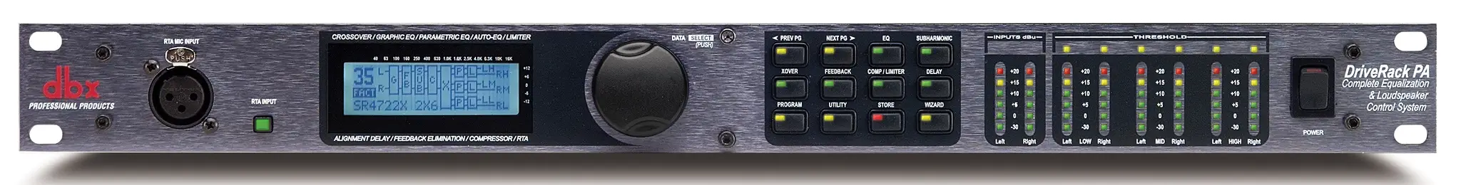 DBX Driverack PA DBX Loudspeaker Control System main view audio equipment Kenya