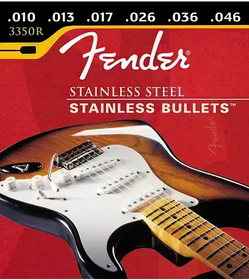 Fender Electric Guitar Strings Stainless Bullets 3350R Regular FENDER Patented Bullet-End (optimized for tremolo) Stainless Steel main view audio equipment Kenya
