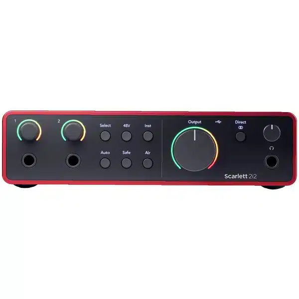 Focusrite Scarlett 2i2 4th Gen Audio Interface FOCUSRITE USB-C Audio Interface (4th Gen) main view audio equipment Kenya