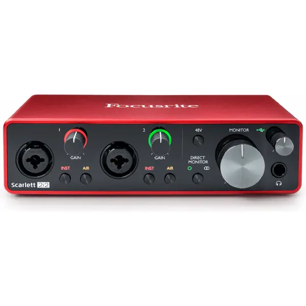 Focusrite Scarlett 2i2 3RD GEN Soundcard FOCUSRITE USB 2.0 Audio Interface main view audio equipment Kenya