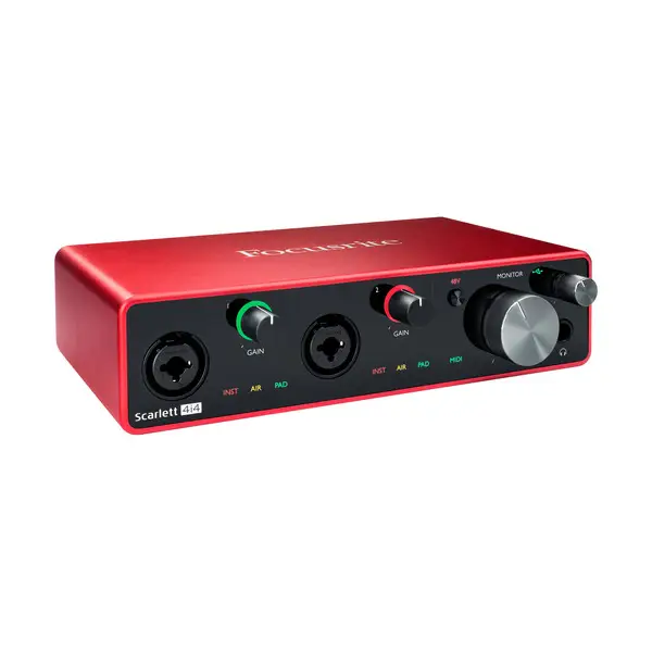 Focusrite Scarlett 4i4 Soundcard 4th Gen FOCUSRITE USB-C Audio Interface (4th Gen) main view audio equipment Kenya
