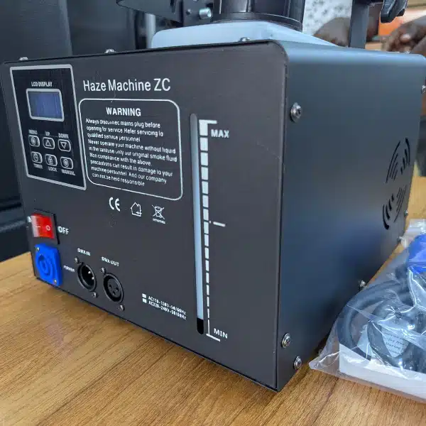HAZE Machine ZC Continuous Output Hazer DMX512, Wired Remote, Auto main view audio equipment Kenya