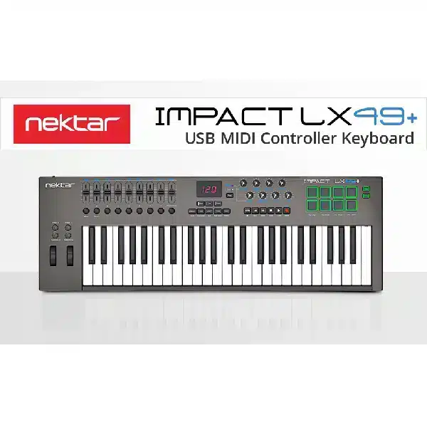Impact Nektar Lx49+ NEKTAR USB Port (Bus-powered), 1/4" TS sustain pedal input main view audio equipment Kenya