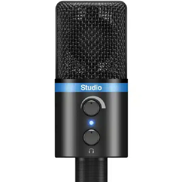 Irig Mic Studio IK MULTIMEDIA Gain, Headphone Volume, Multicolor LED indicator Large-diaphragm Digital Condenser Microphone main view audio equipment Kenya