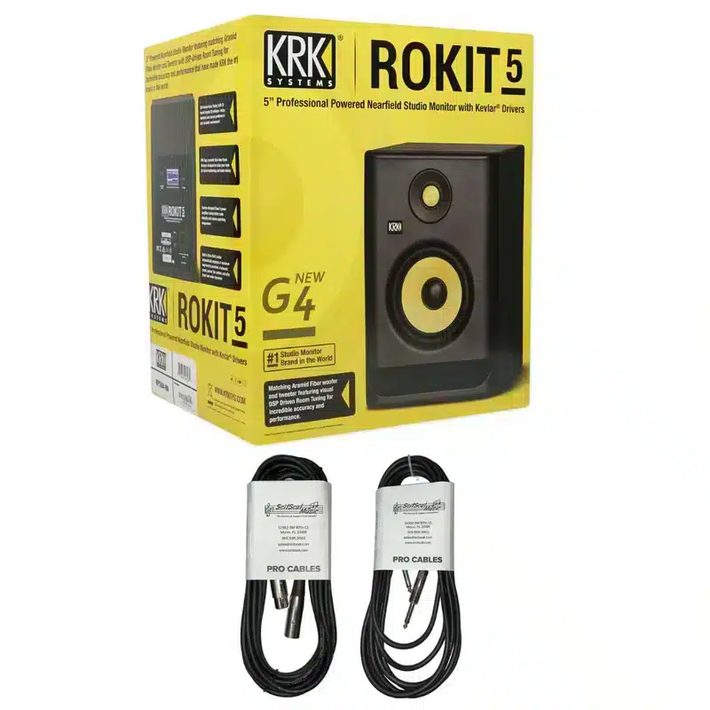 KRK RP5 Rokit 5 G4 Professional Bi - Amp KRK 2-Way Powered Studio Monitor main view audio equipment Kenya