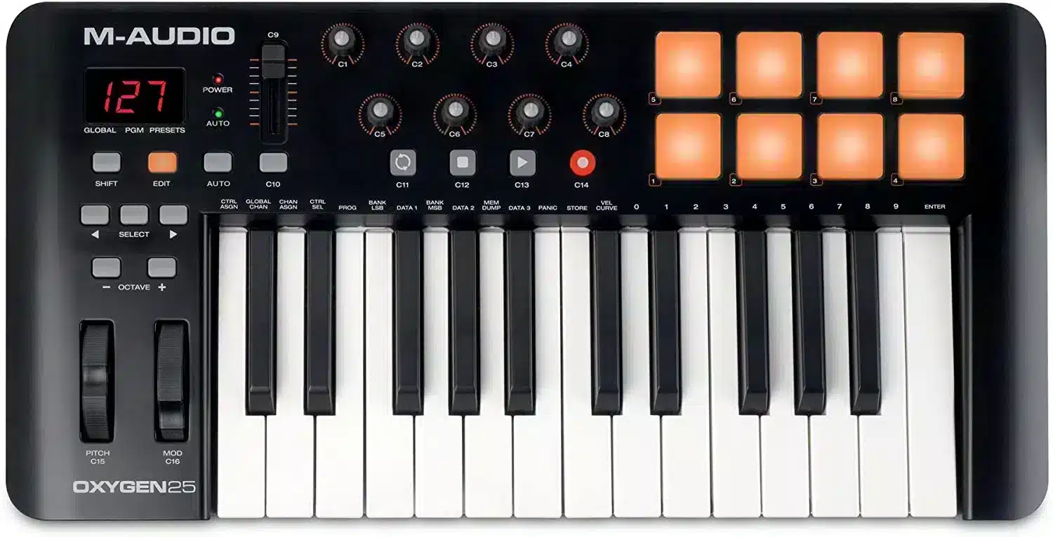 M - Audio Oxygen Keyboard 25 IV USB M-AUDIO Studio Monitors main view audio equipment Kenya