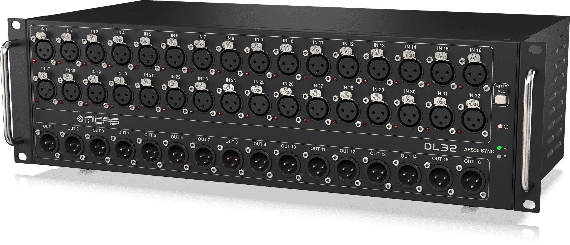 Midas DL32 Stage Box Digital Mixer MIDAS Digital Stage Box main view audio equipment Kenya