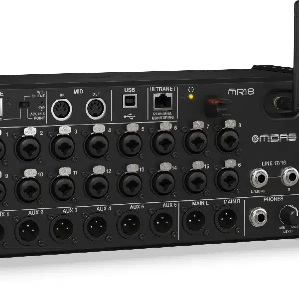 Midas MR18 18 - channel Tablet - controlled Digital Mixer MIDAS Tablet-Controlled Digital Mixer main view audio equipment Kenya