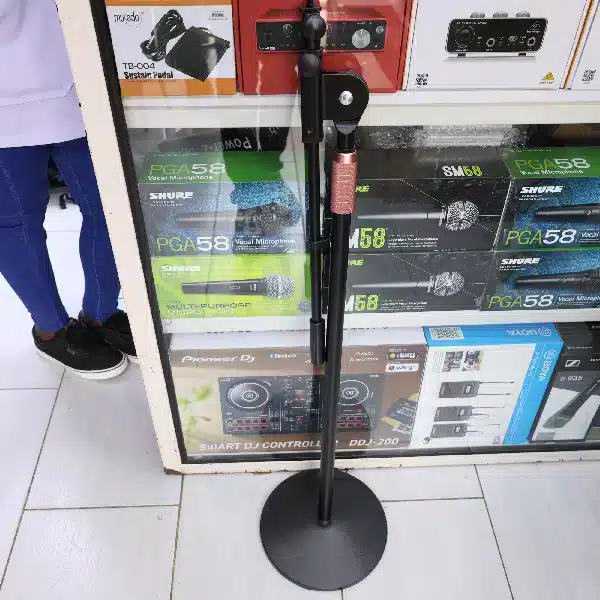 Newnabie Microphone Stand NEWNABIE Microphone Accessories & Stands High-Grade Tubular Steel Professional Black Powder Coat main view audio equipment Kenya