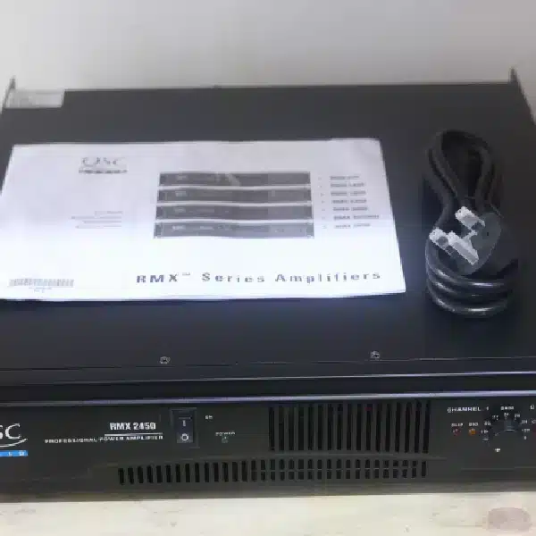 QSC RMX 2450 Professional Power Amplifier QSC High-Performance Power Amplifier main view audio equipment Kenya