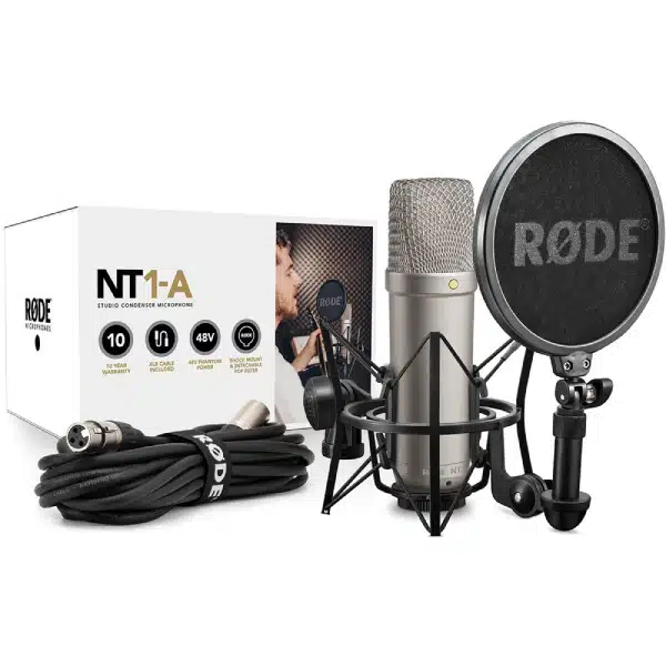 Rode NT1-A Professional Studio Condenser Microphone RODE Large Diaphragm Condenser Microphone main view audio equipment Kenya