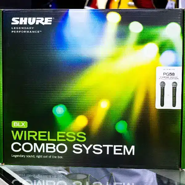 Shure PG58-2 Dual Cardioid Dynamic Wireless Microphone System SHURE Dual Wireless Handheld main view audio equipment Kenya