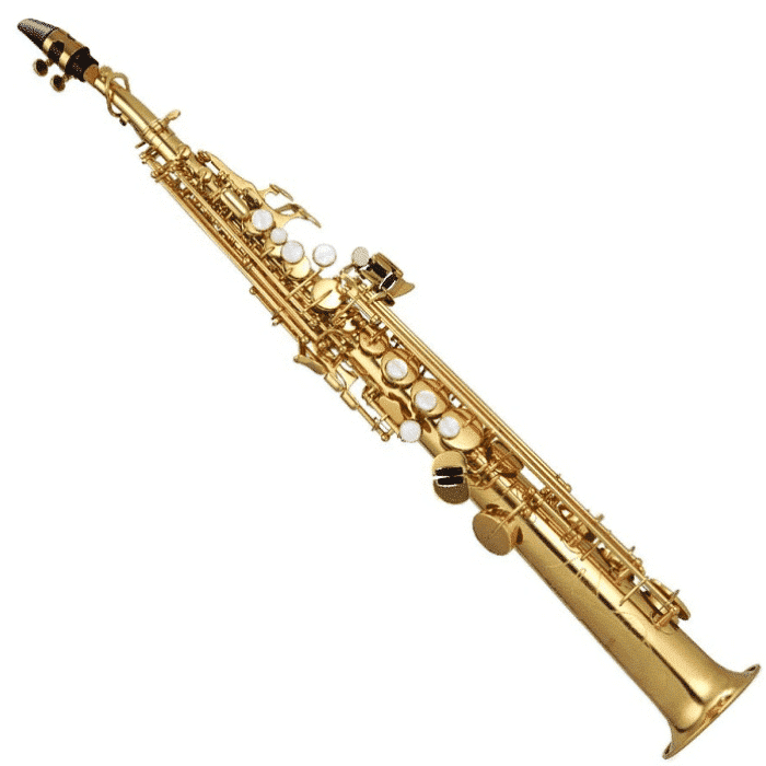 Generic Pro Professional Soprano Saxophone Lacquered Brass GENERIC PRO Gold Lacquer Yellow Brass main view audio equipment Kenya