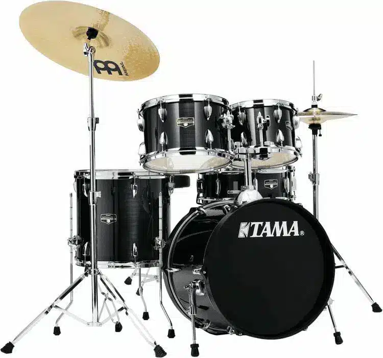 Tama Imperialstar 5-Piece Drum Set Hairline Black Finish TAMA Hairline Black main view audio equipment Kenya