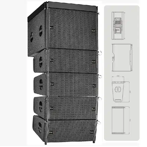 Thunder Sound TS118 Professional 18-Inch Line Array Subwoofer THUNDER SOUND 18-Inch Flown Line Array Subwoofer main view audio equipment Kenya