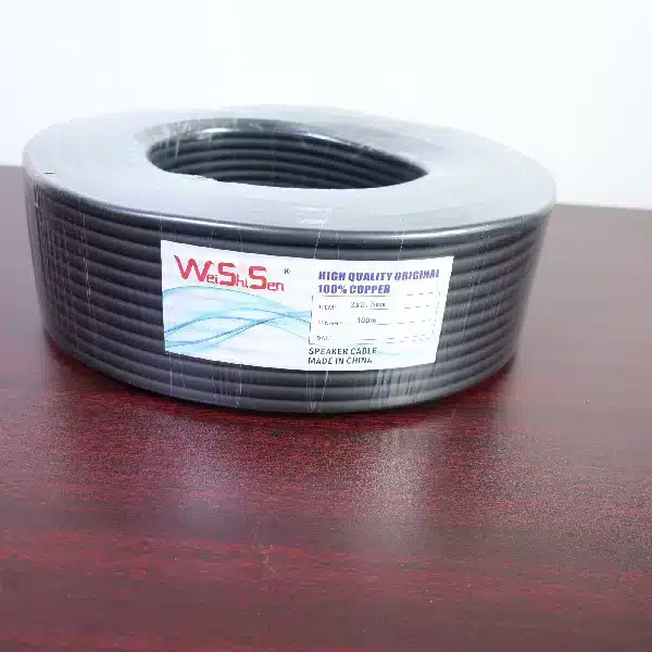 WeiShiSen 2x2.5mm Professional High-Current Speaker Cable Roll WEISHISEN Heavy-Duty 2-Core Speaker Cable main view audio equipment Kenya