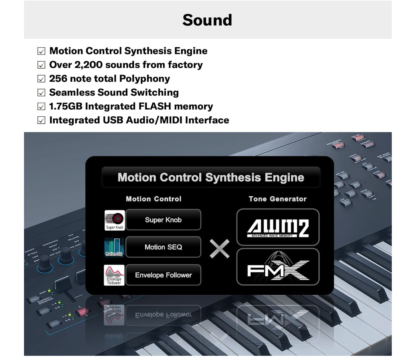 Yamaha MODX8+ Synthesizer - Image 4
