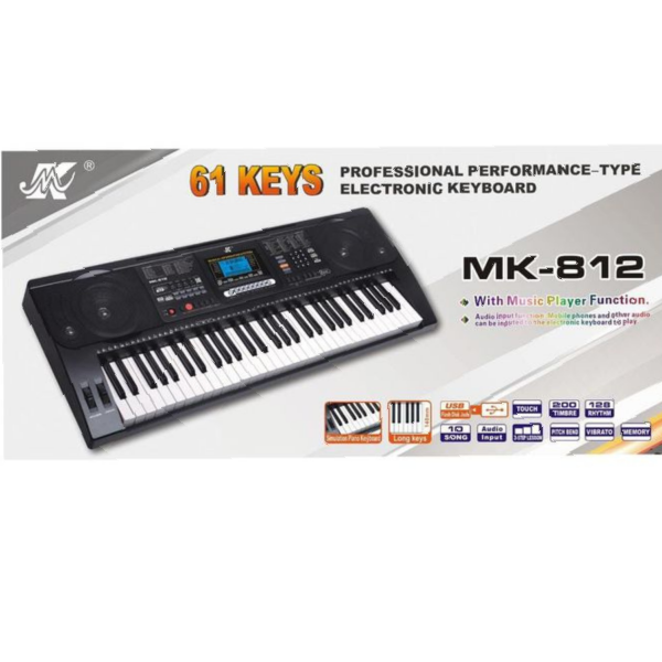 MK812 61-Key Professional Electronic Keyboard - Image 2